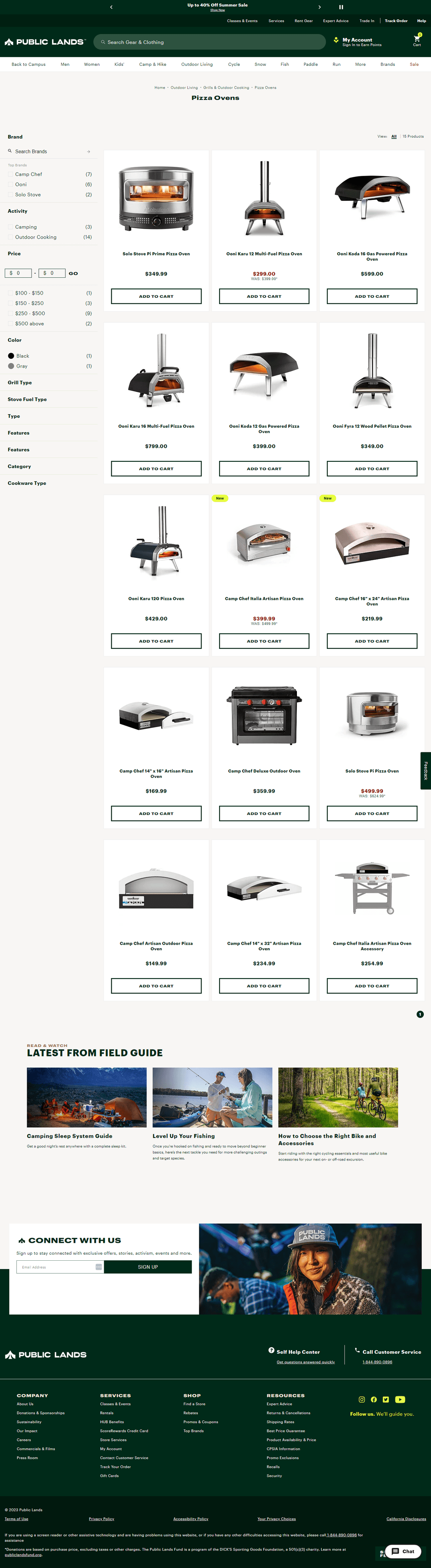 Public Lands Webpage